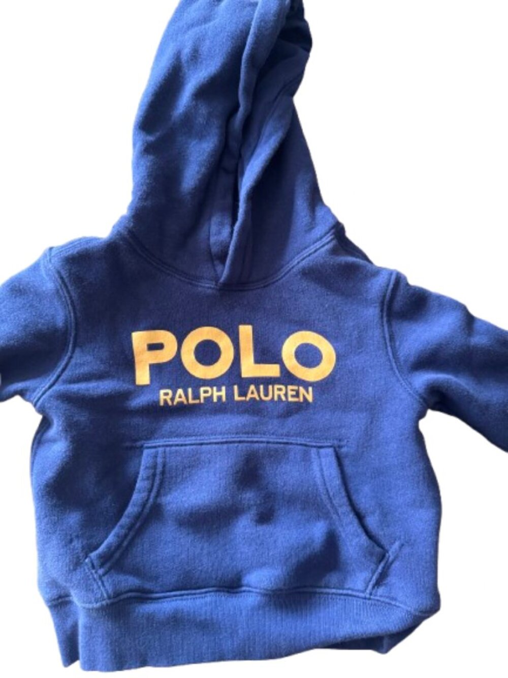 Polo Ralph Lauren Toddler Blue & Yellow Logo Hoodie 2T